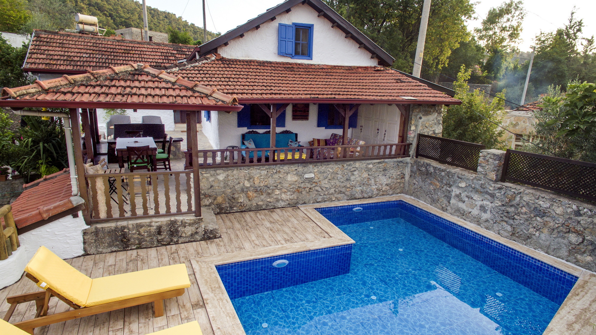Traditional Renovated 3 Bedroom House with Private Pool in Kayakoy