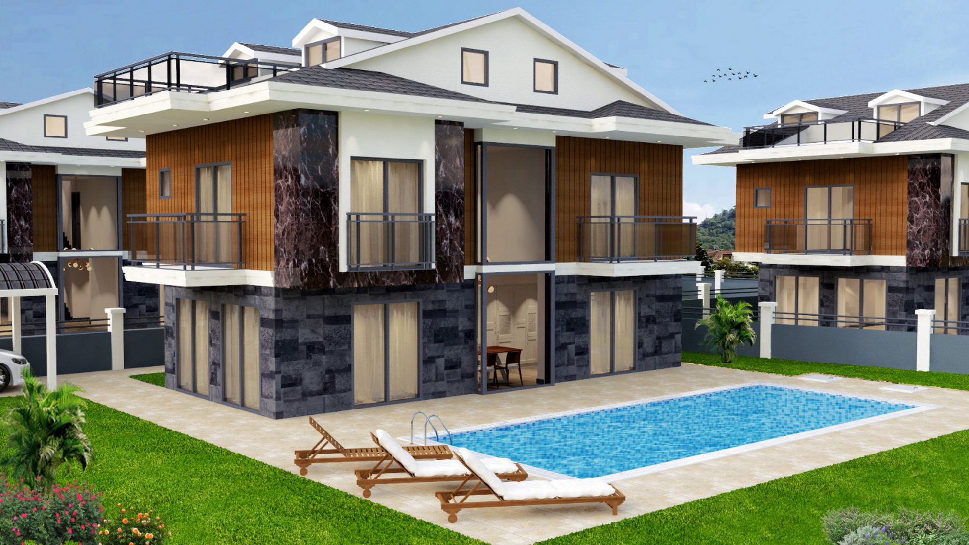 Brand New Luxury 4 Bedroom Villas with Private Pool & Garden