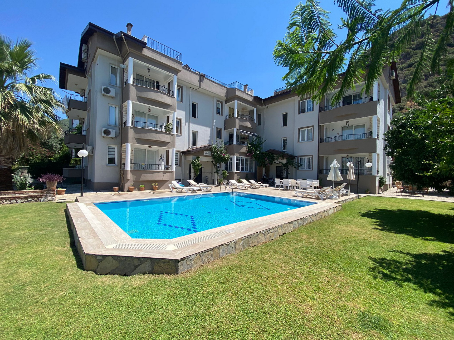 2 Bedroom Apartment for Sale with Shared Pool in Fethiye
