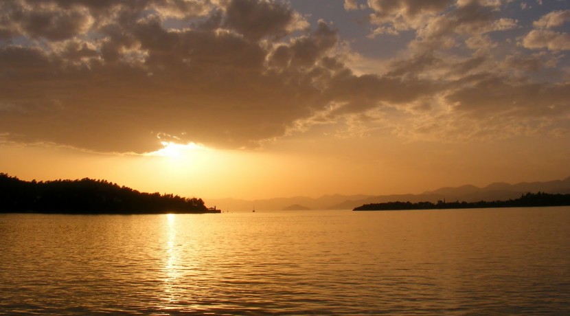 Fethiye Calis beach sunset