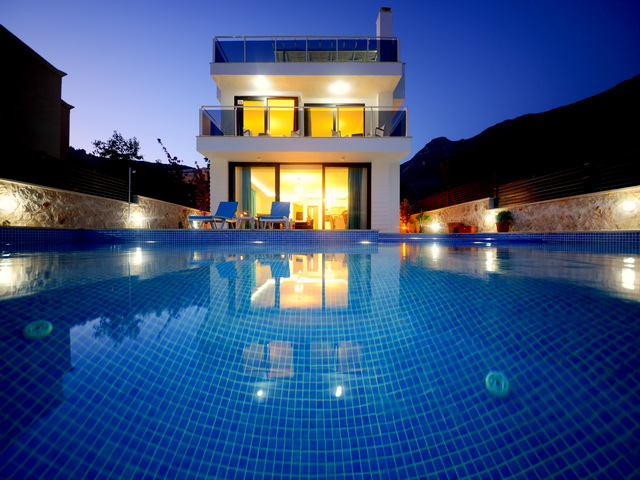 Fully Furnished Modern Villa With Sea View in Kalkan 5 Bedrooms