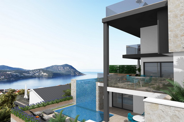A Unique Apartment Complex in Kalkan with Wonderful Sea Views For Sale