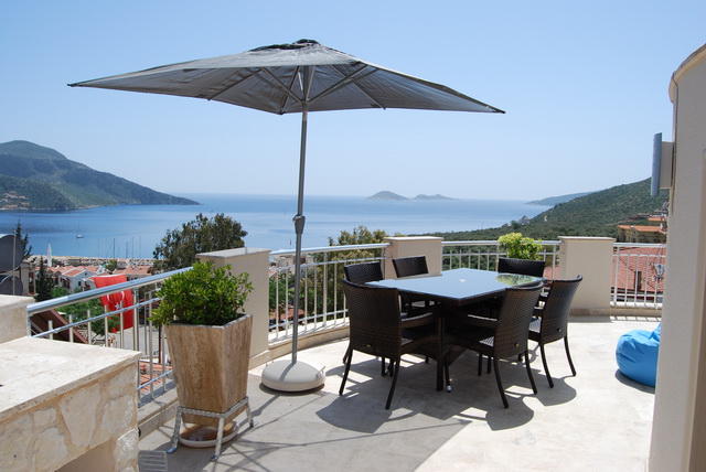 Duplex Apartment For Sale with Wonderful Views of Kalkan Bay