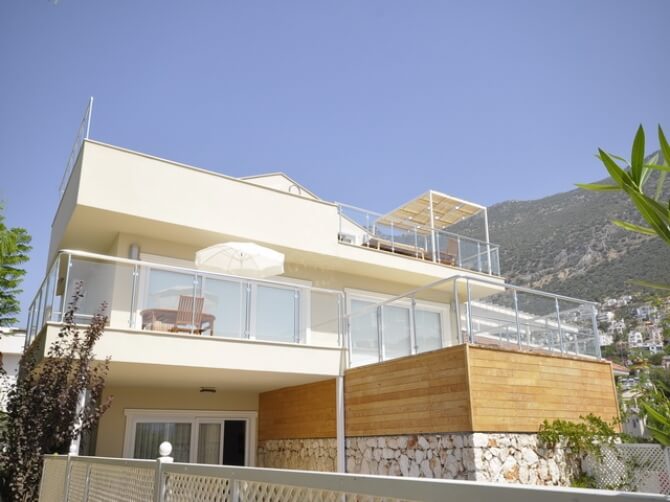 Duplex Apartment For Sale in Kalkan with Private Swimming Pool