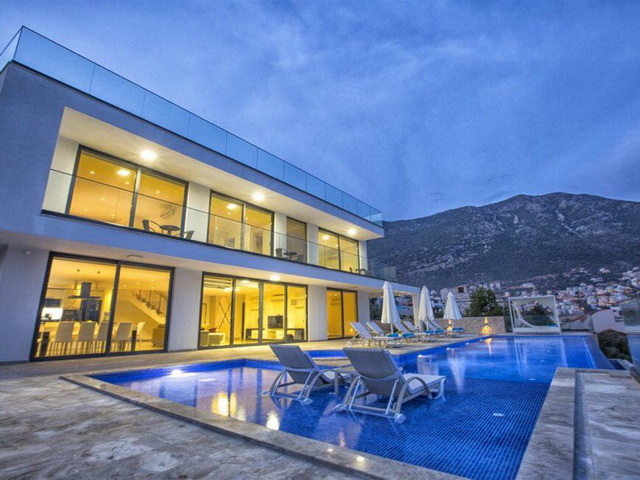 Luxury Designed 5 Bedroom Kalkan Villa With Panoramic Views For Sale