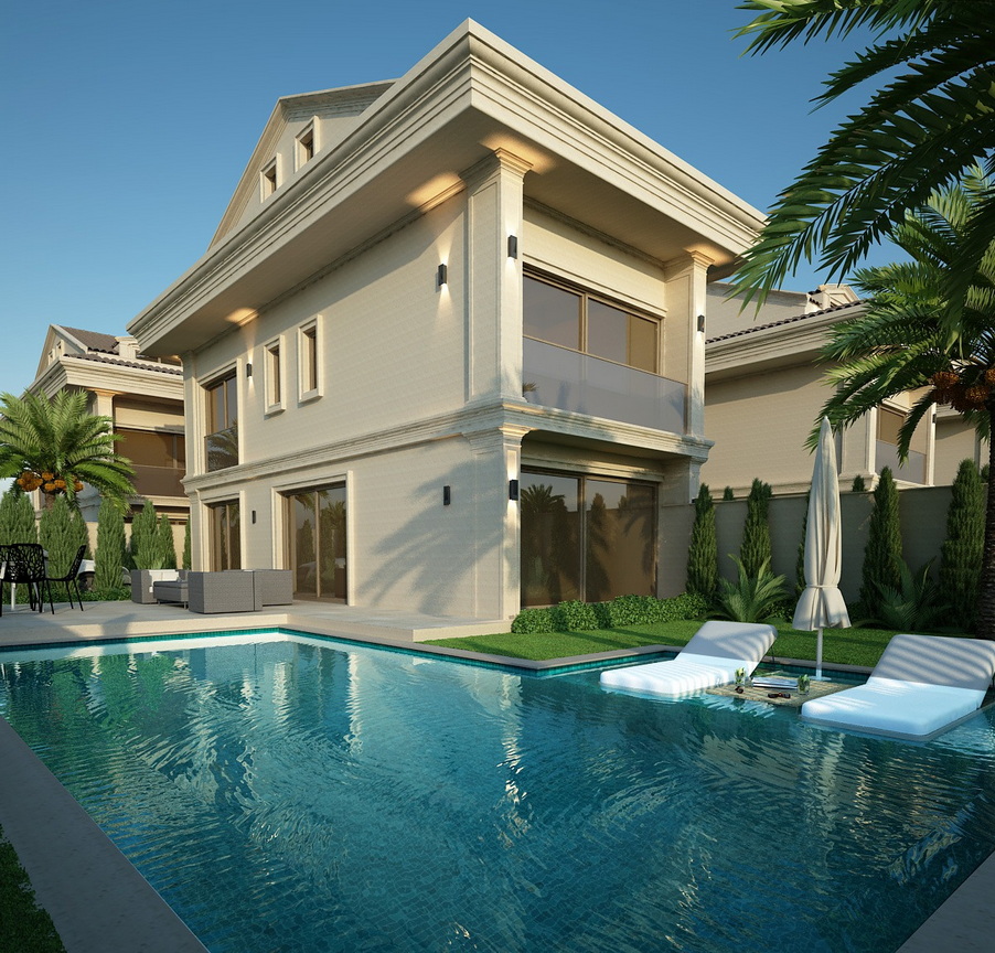 4 Bedroom Luxury Villas with Private Pool and Gardens in Calis