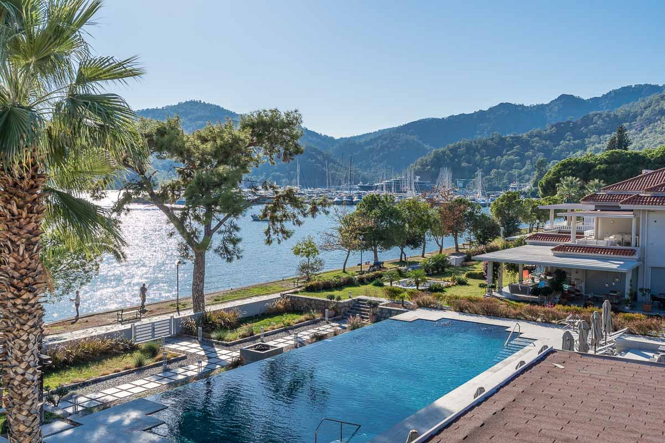 2 Bedroom Duplex Penthouse for Sale with Pool and Sea View in Gocek