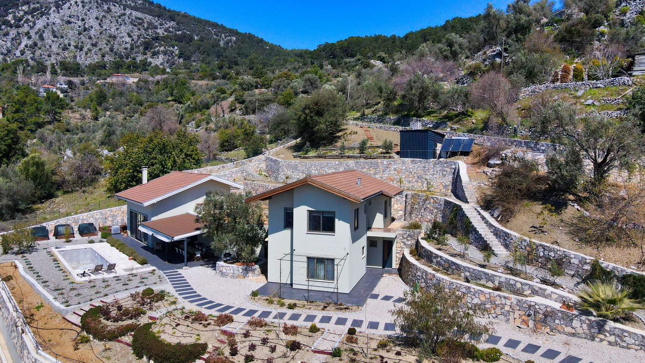 Secluded Mountain Property with Most Amazing Views of the Sea and Valley in Gocek
