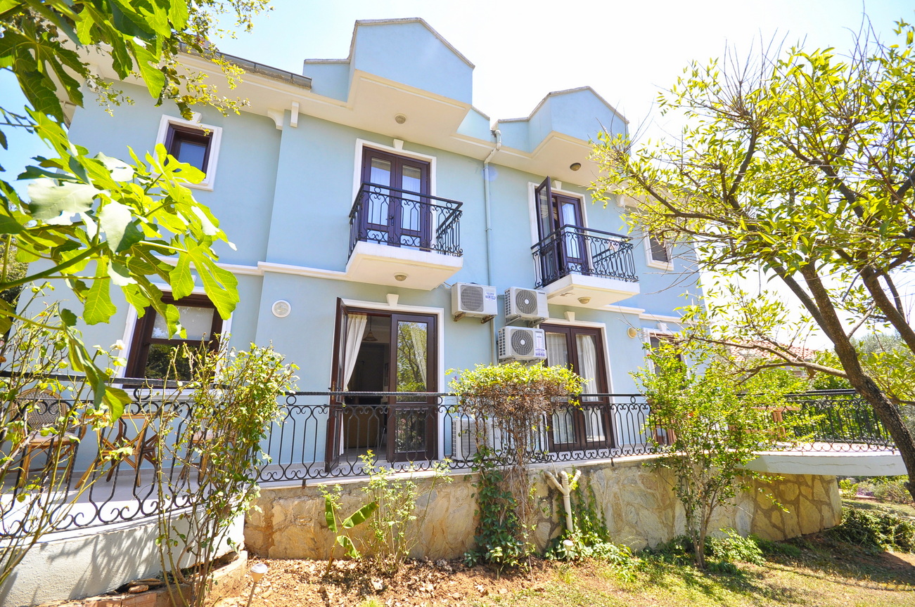 2 Bedroom Semi Detached Villa in a Private Complex with Communal Pool and Mature Gardens in Ovacik
