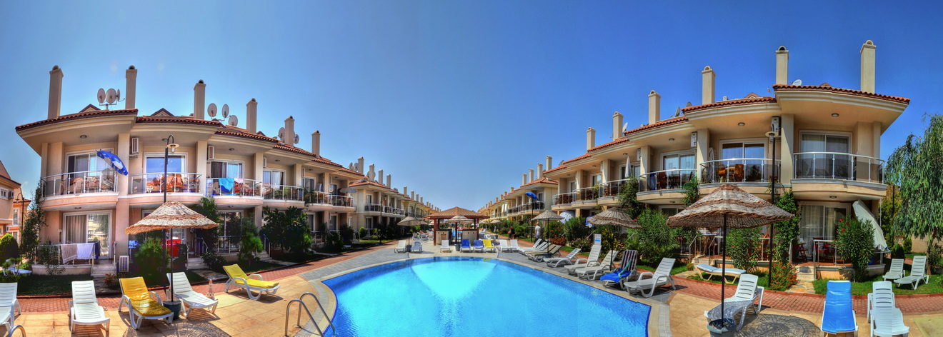 2 Bedroom Calis Apartment with Communal Pool in Seafront Complex