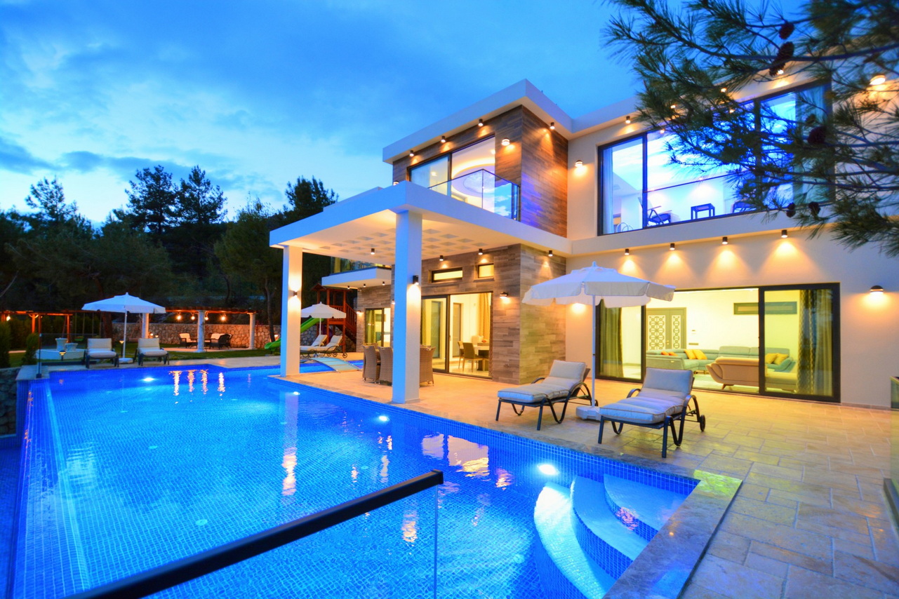 Charming Designed 3 Bedroom Villa with Indoor & Outdoor Pool in Islamlar Kalkan